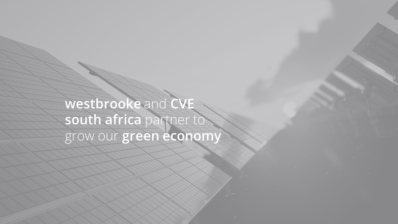 westbrooke and CVE south africa partner to grow our green economy